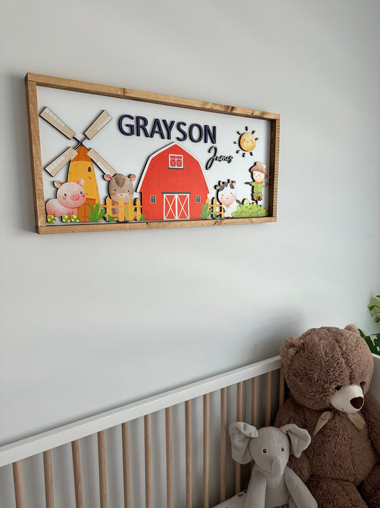 Farm name sign