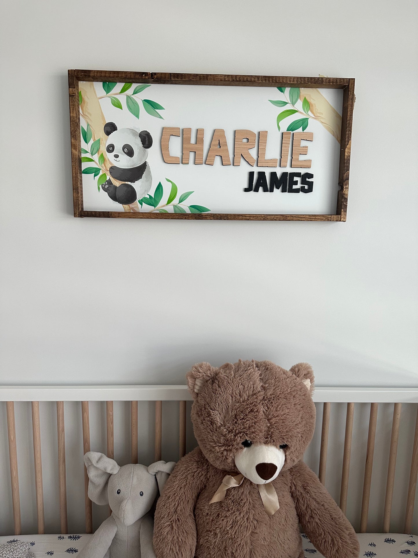 Cute Panda Name Sign