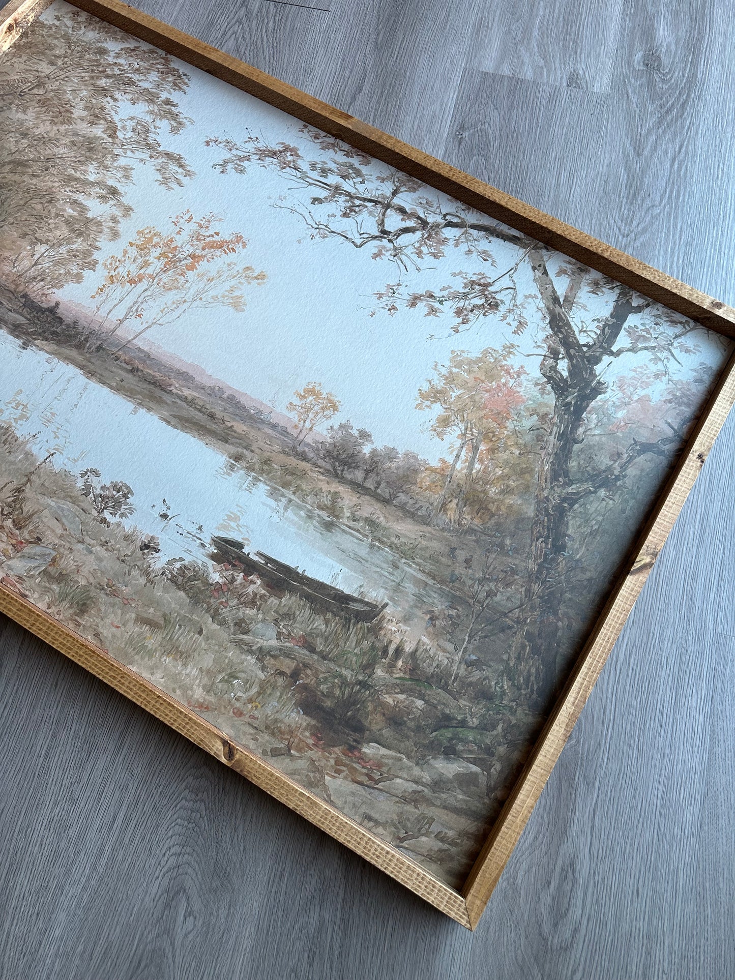 Muted Autumn Pond Wall Decor