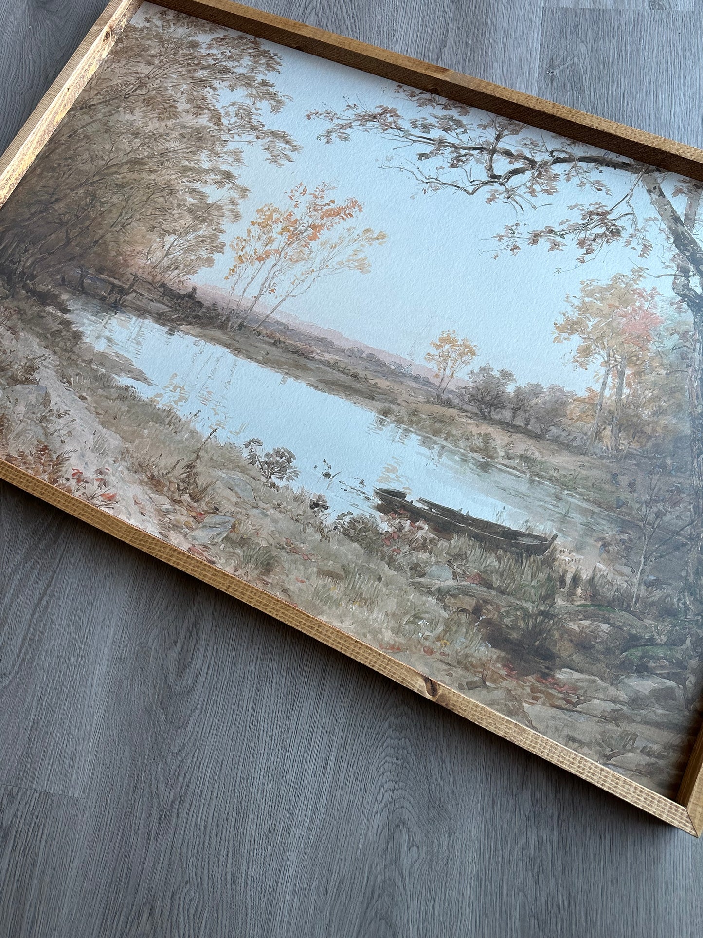 Muted Autumn Pond Wall Decor