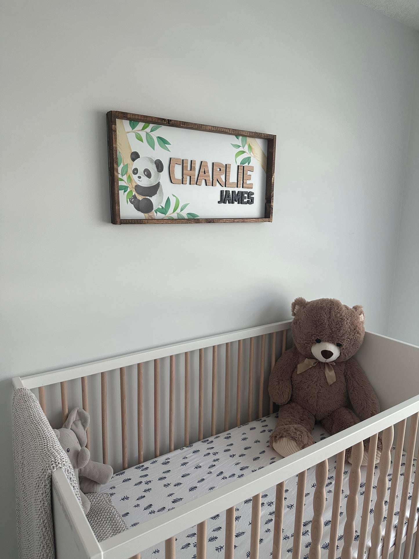 Cute Panda Name Sign