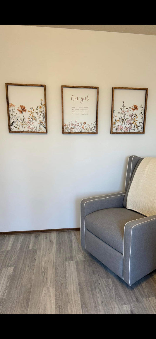 Boho Nursery Wall Art Prints only