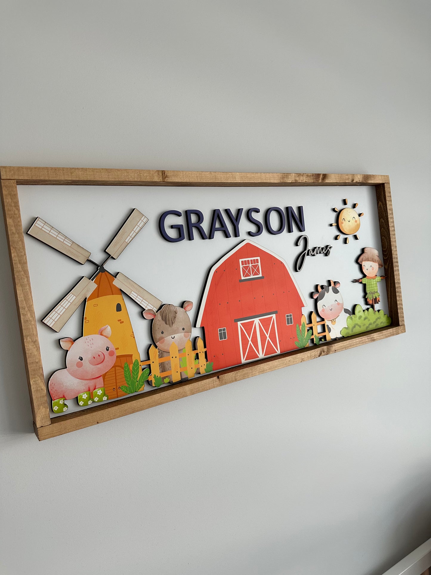 Farm name sign