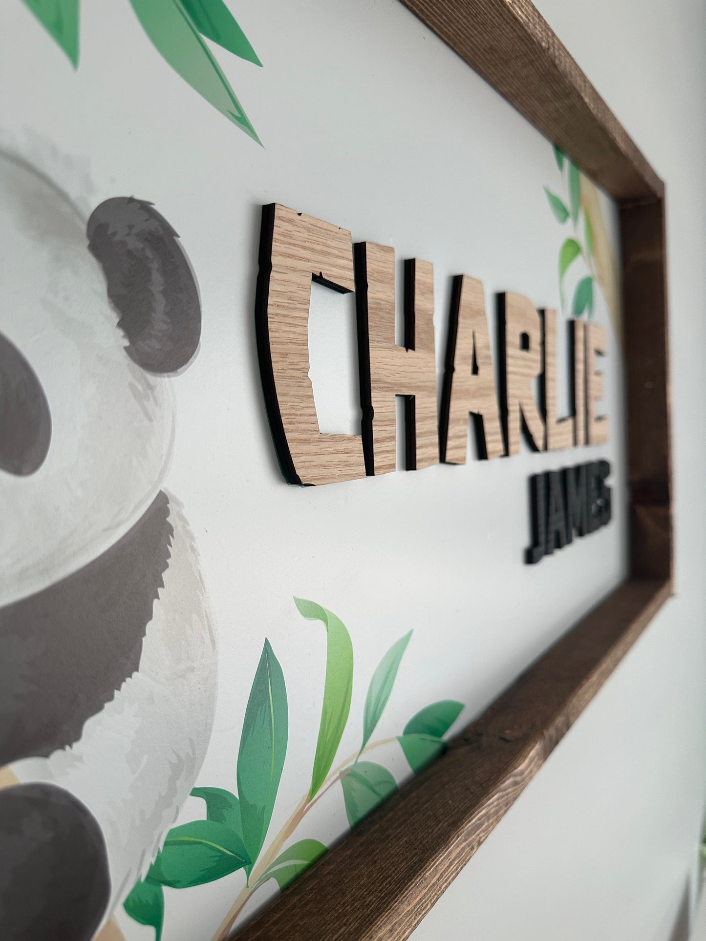 Cute Panda Name Sign