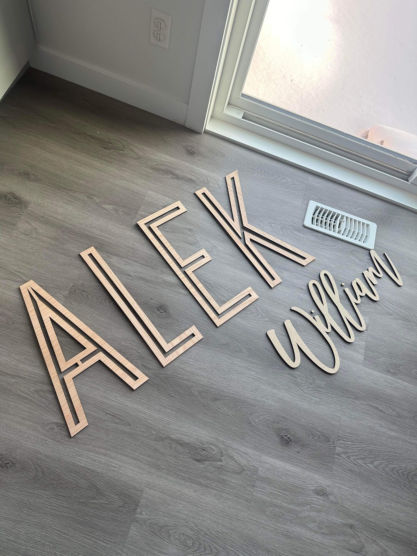 Double Name Nursery Sign