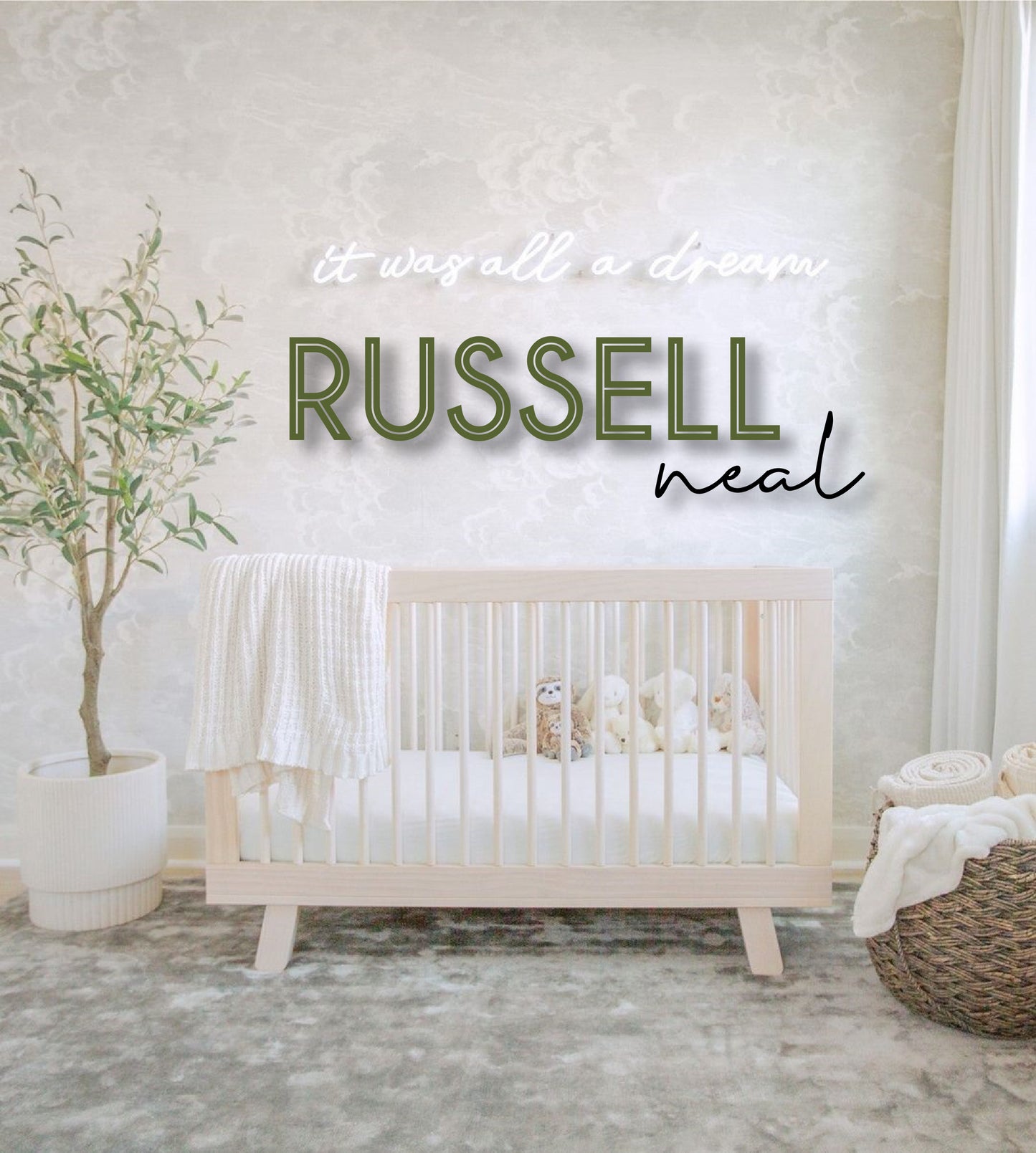 Double Name Nursery Sign
