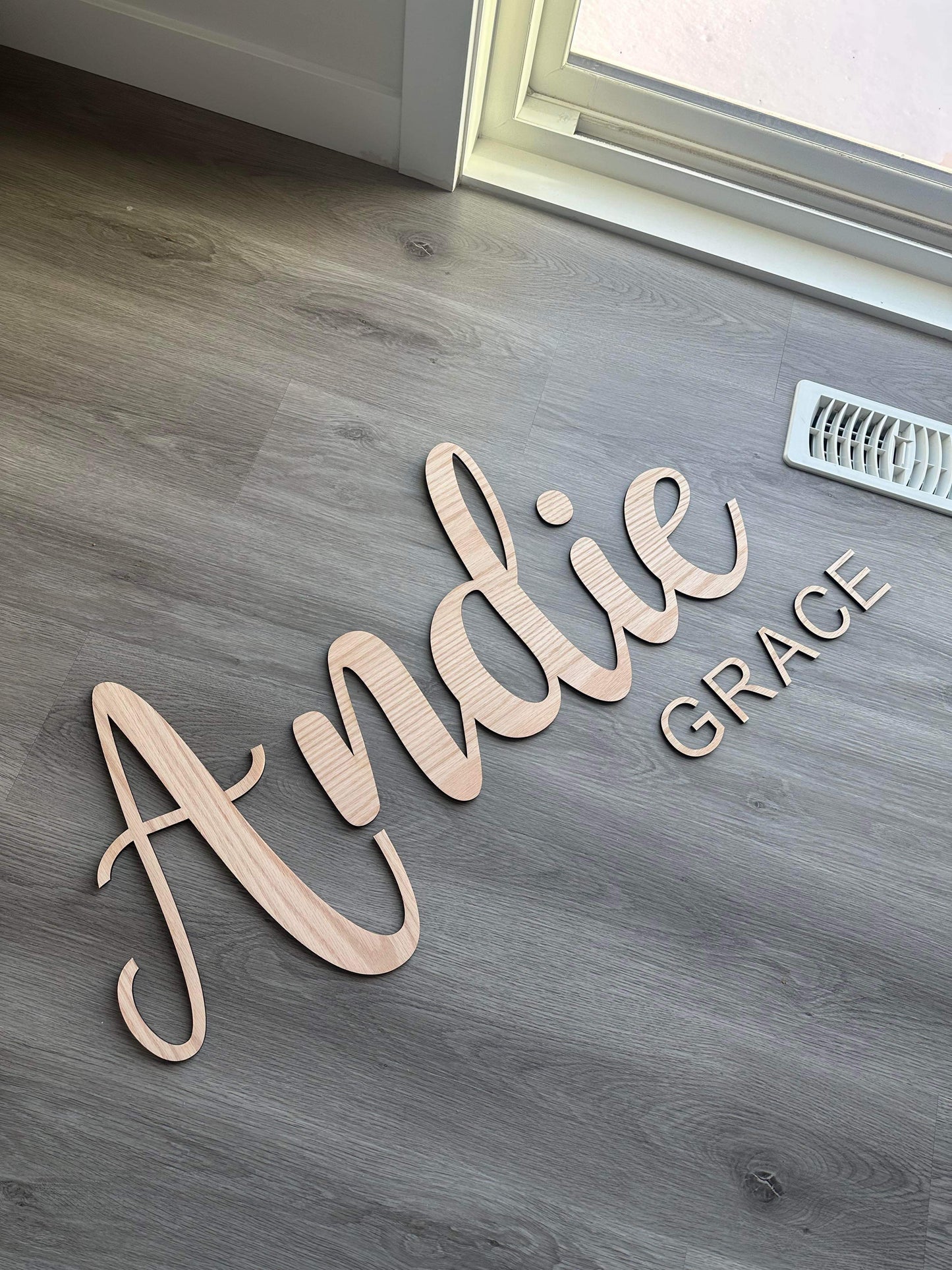 Double Name Nursery Sign
