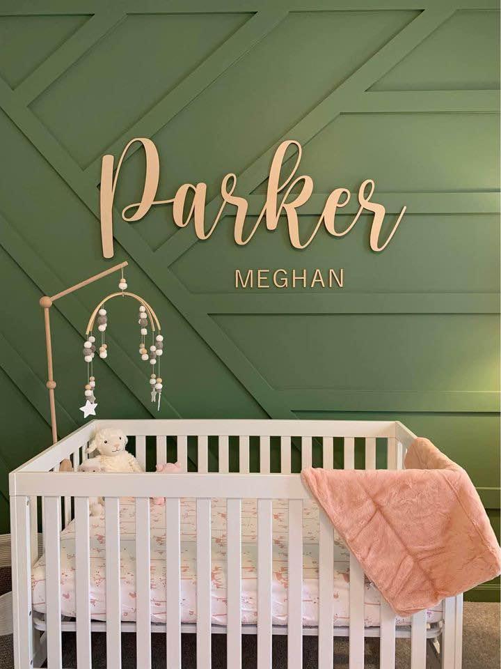 Double Name Nursery Sign