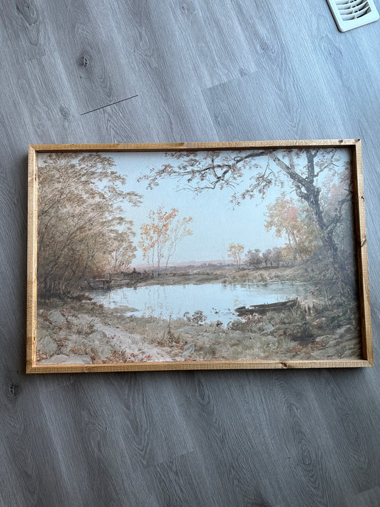 Muted Autumn Pond Wall Decor
